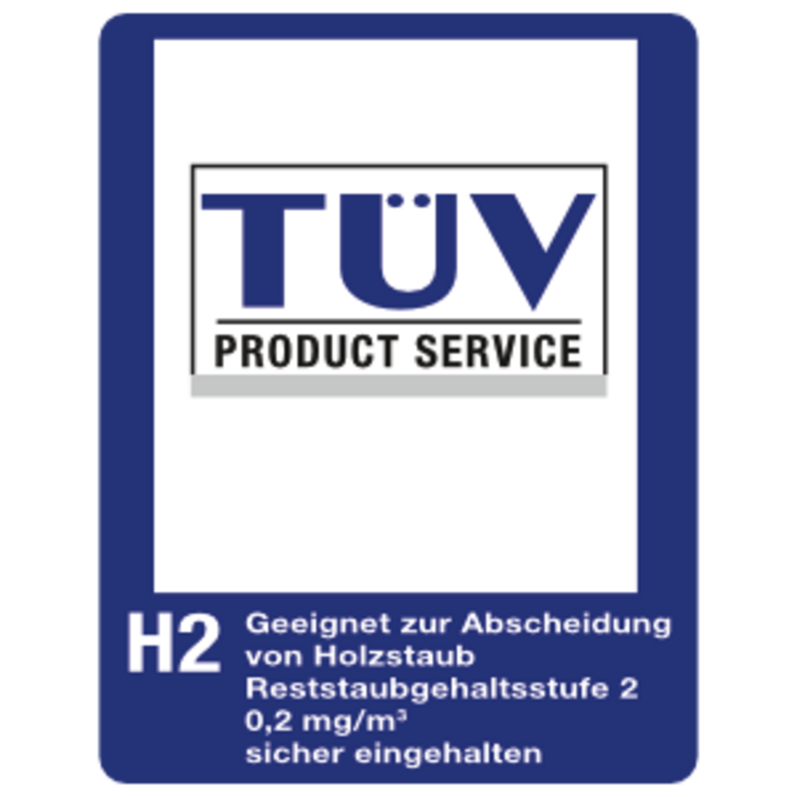 Industrial extractor TÜV approved