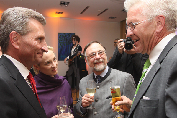 Dr. Kulitz, Günther Oettinger, Frederike Beyer und Win