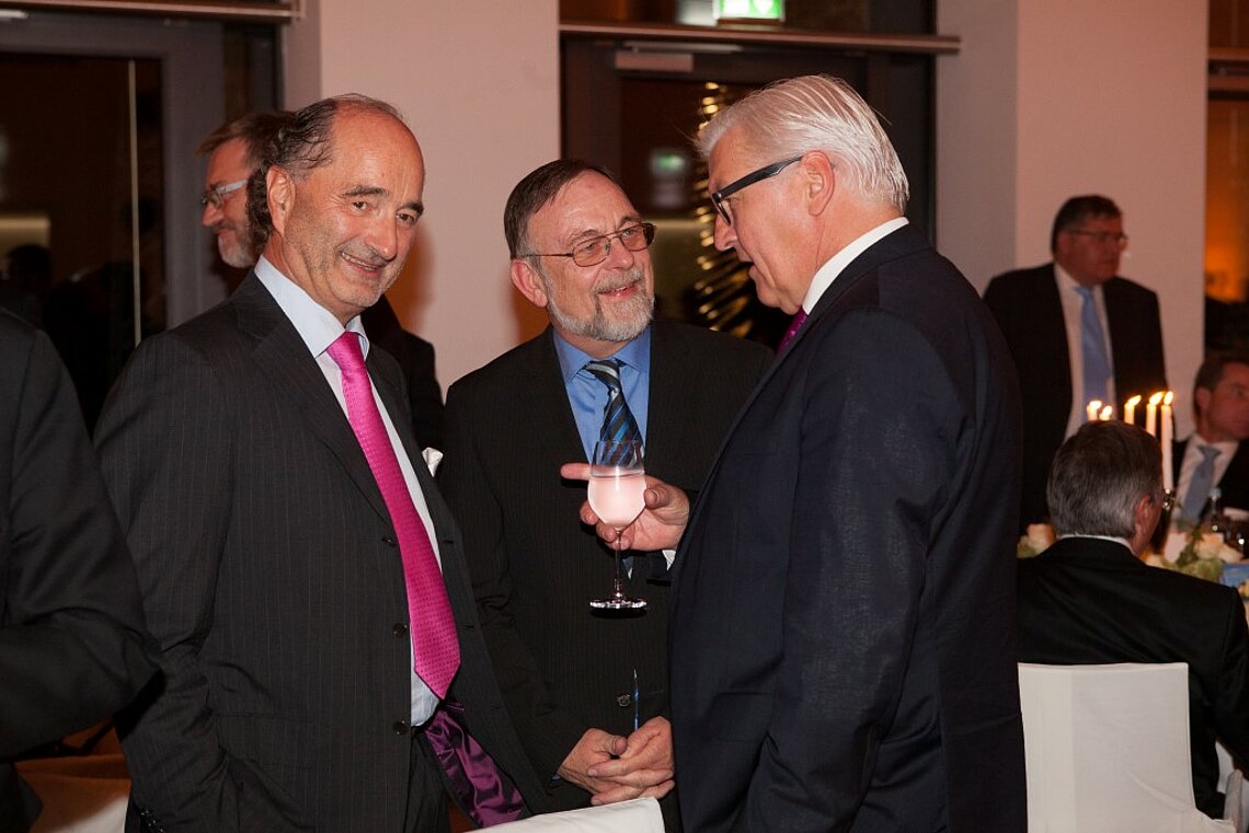 Frank-Walter Steinmeier im Gespräch mit Dr. Peter Kulitz.