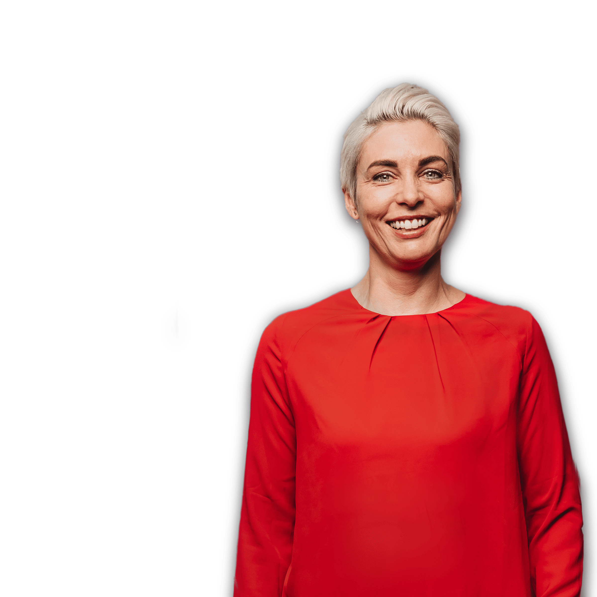 Woman smiling
